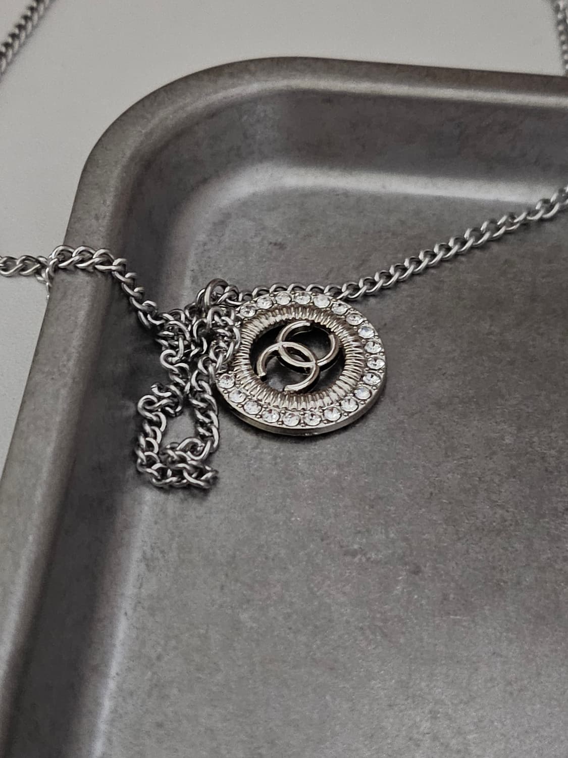 67 샤넬 빈티지 정품 목걸이 업사이클링 써지컬체인 상품이미지3