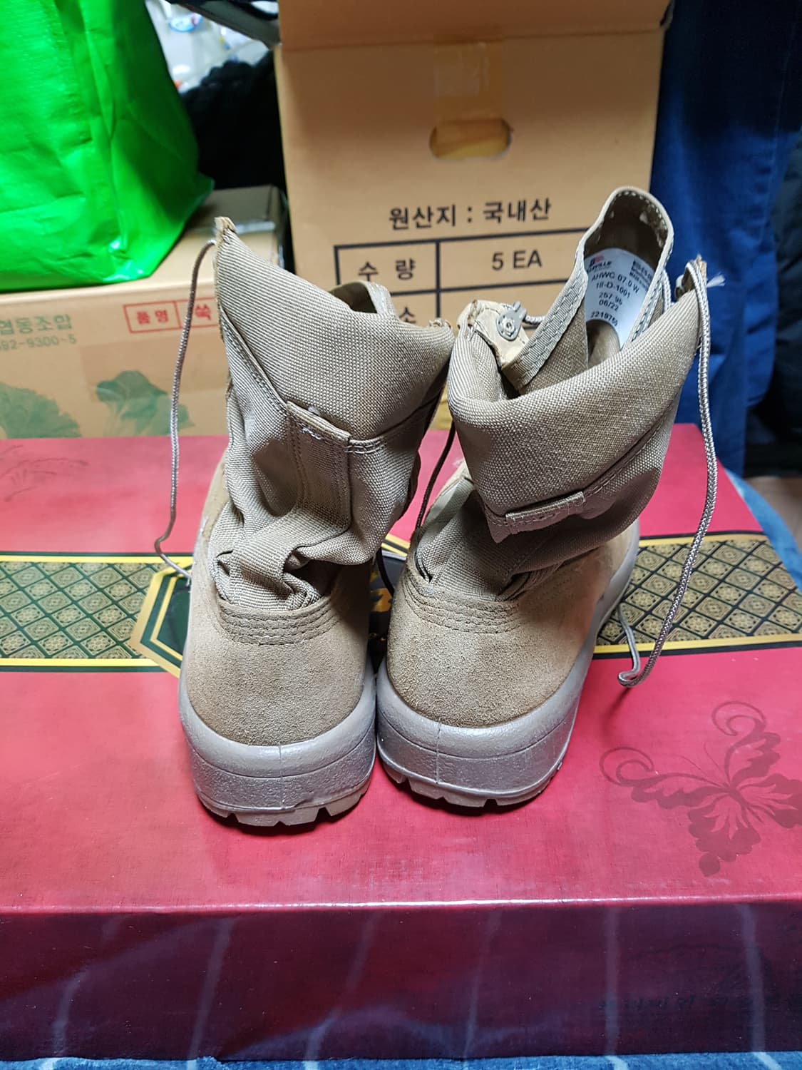 베르빌 하계용 사막화 전투화 군화 7W 판매 상품이미지3