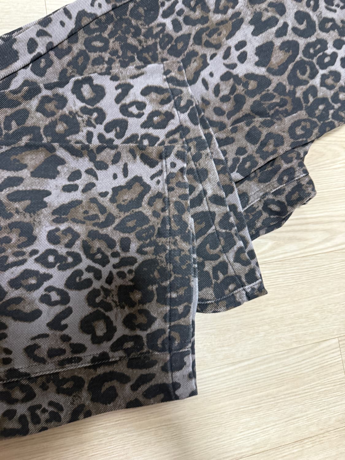 아캄 Leopard Pattern Cotton Pants (Purple) 상품이미지3