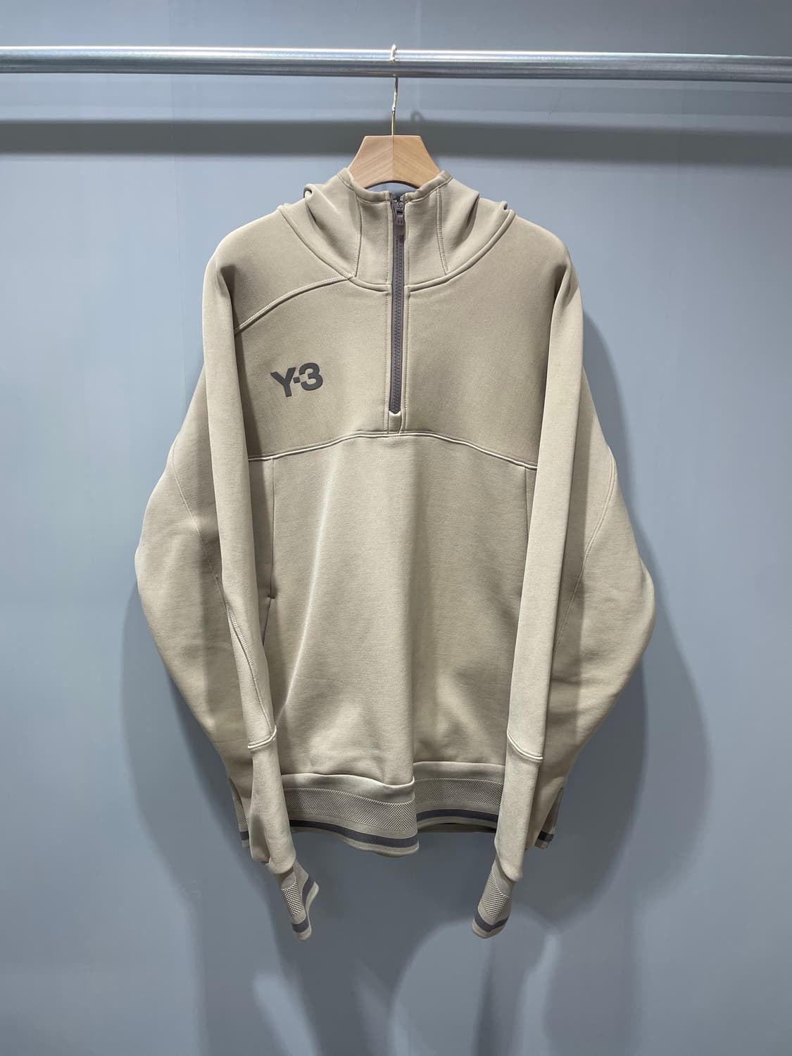 (정품/새상품) Y-3 와이쓰리 베이지 공용 후드 트랙 자켓 상품이미지1