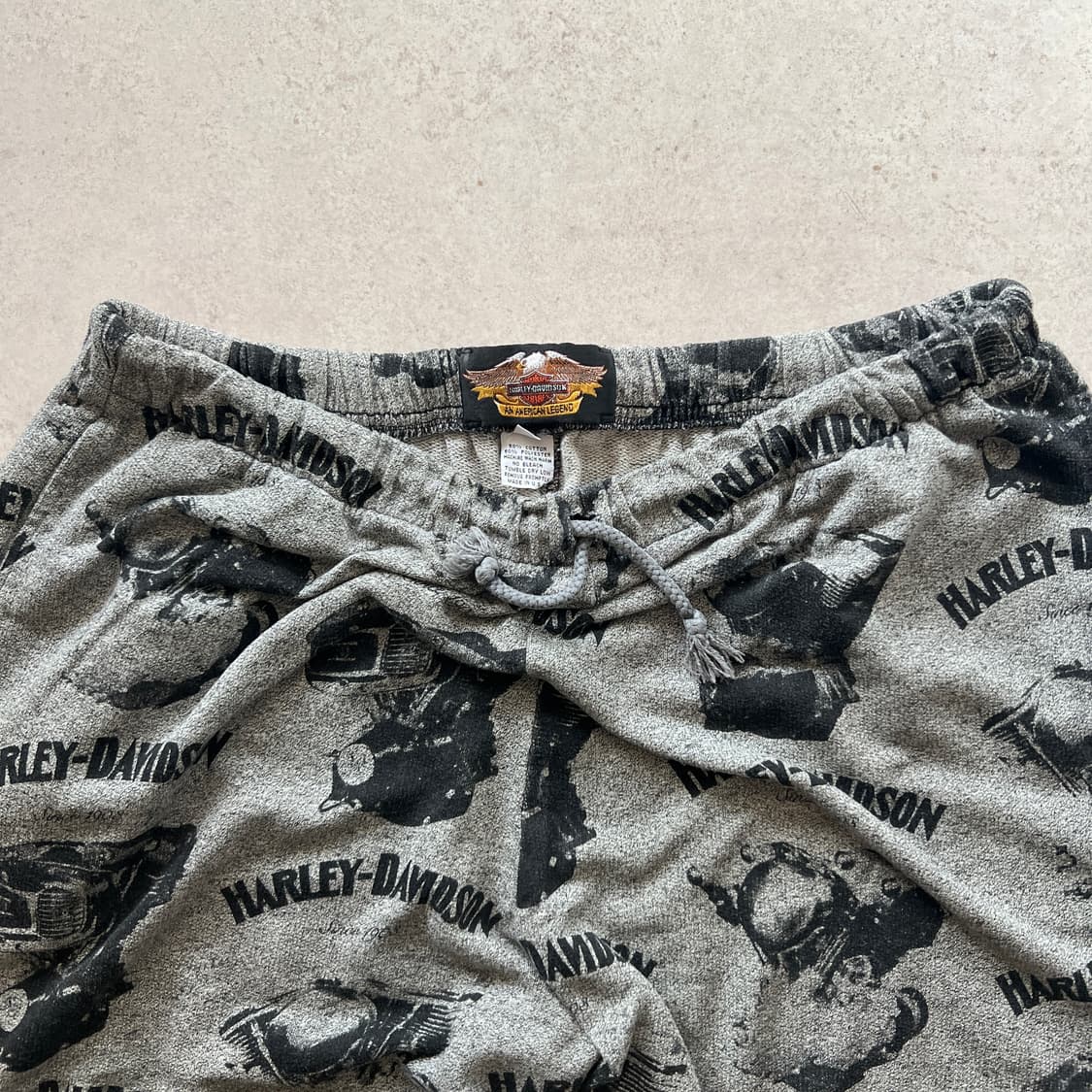 빈티지 90s Harley Davidson 엔진 AOP 스웻팬츠 상품이미지3