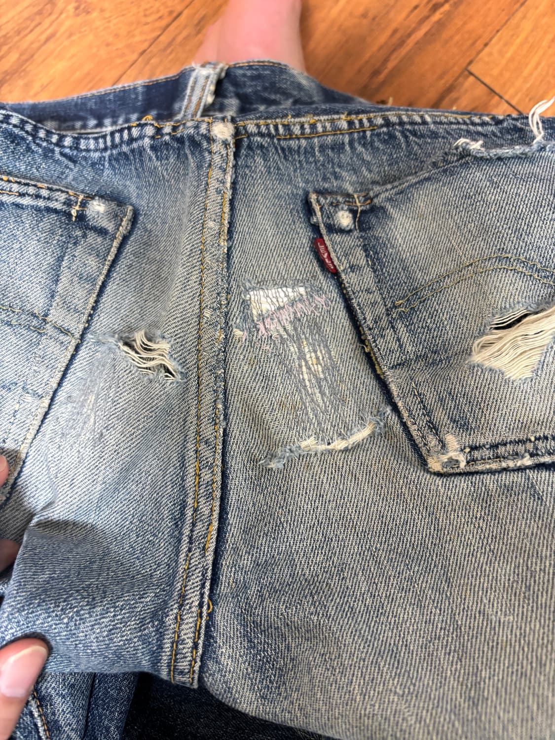 90s evisu 리바이스 복각 셀비지 데님 상품이미지3