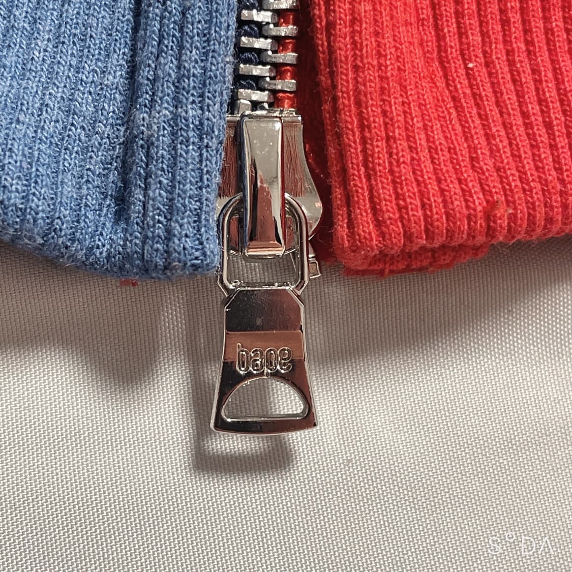 베이프 블루/레드 카모 후드집업 XLL 상품이미지2