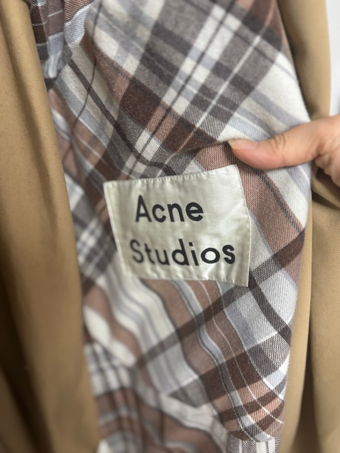 정품 아크네 스튜디오 바바리 트렌치 여성  코트 사이즈 32 상품이미지6