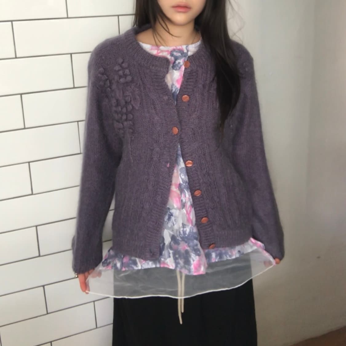 ROYAL CITY 빈티지 폼폼 가디건 / OS 사이즈 상품이미지2