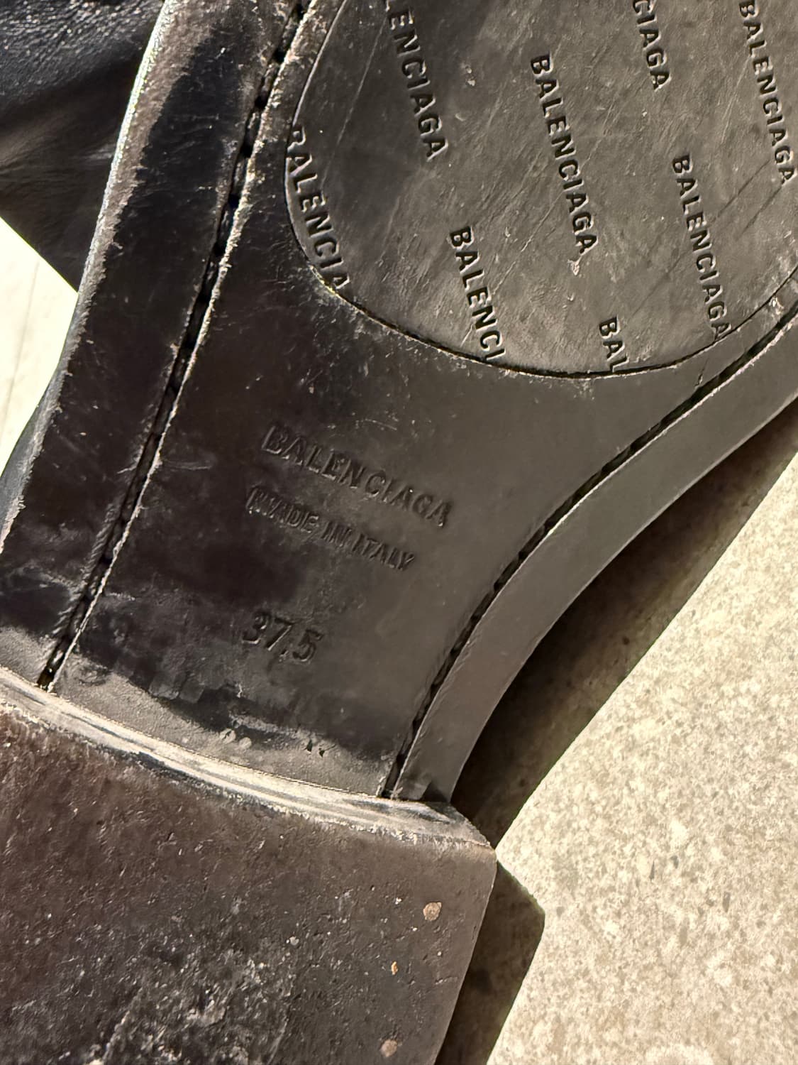 발렌시아가 BB림 스퀘어힐 부츠 37.5 상품이미지10