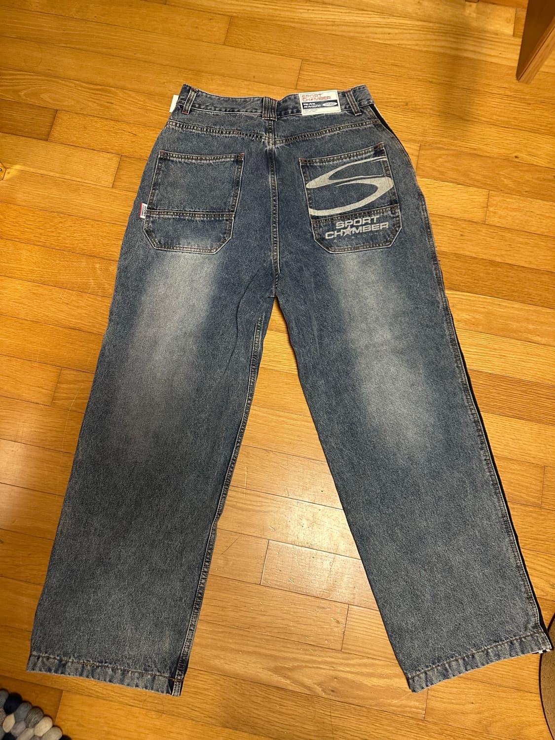 스포츠챔버 SC 트랙 데님 팬츠 블루 상품이미지2