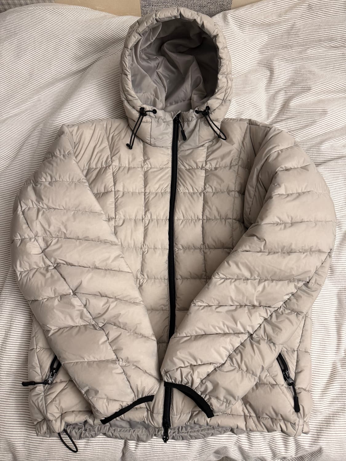 비긴 202 경량패딩 2사이즈 라이트그레이 상품이미지1