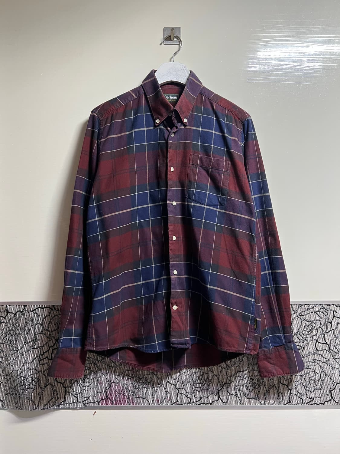 Barbour 바버 테일러핏 체크 셔츠 상품이미지1