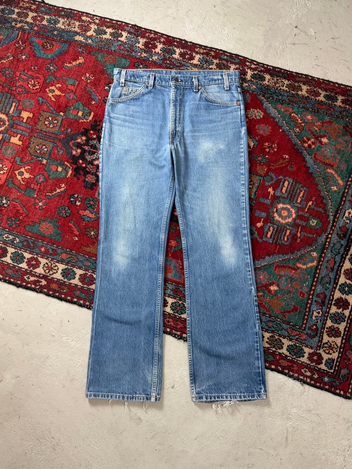 90's USA Made 빈티지 리바이스 517 오렌지탭 부츠컷 데님 상품이미지1
