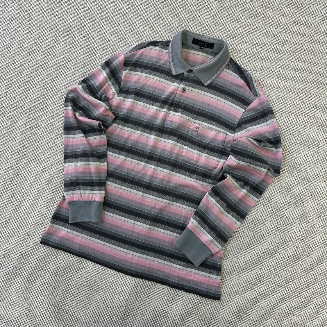 100 닥스 스트라이프 긴팔 폴로 셔츠 0423D 상품이미지1