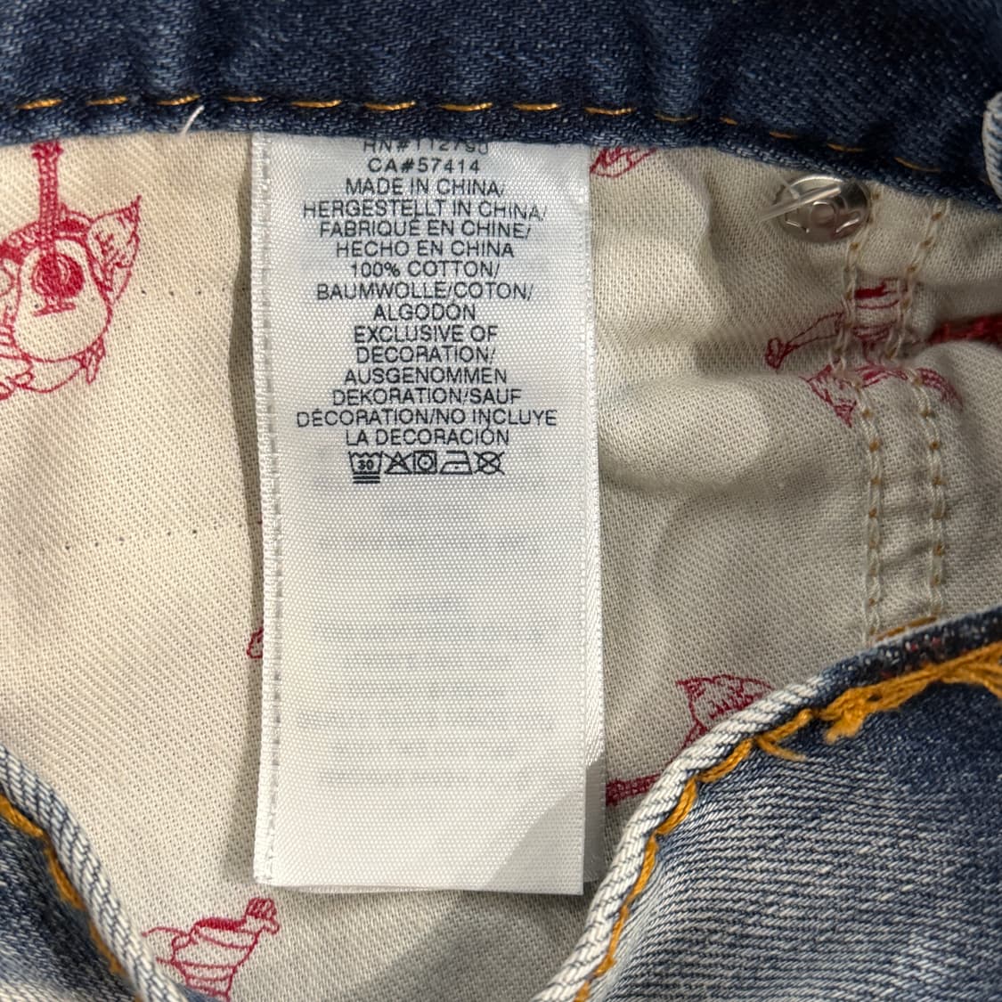 [33] 리메이크 커스텀 트루 릴리전 데님 스커트 상품이미지6