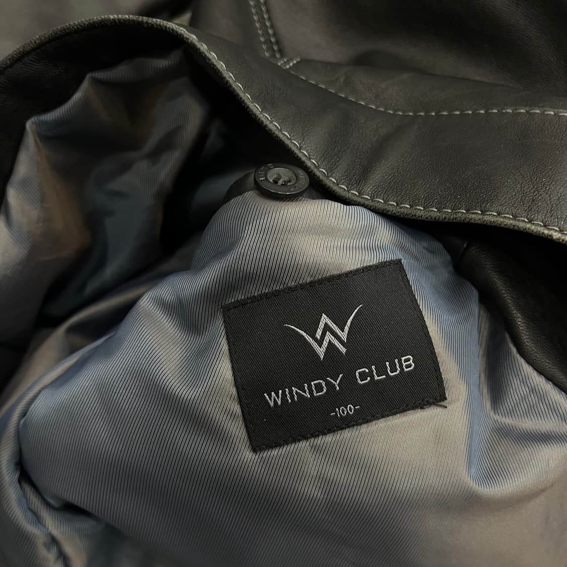 100 윈디클럽 양가죽 집업 스웨이드 레더자켓 상품이미지5