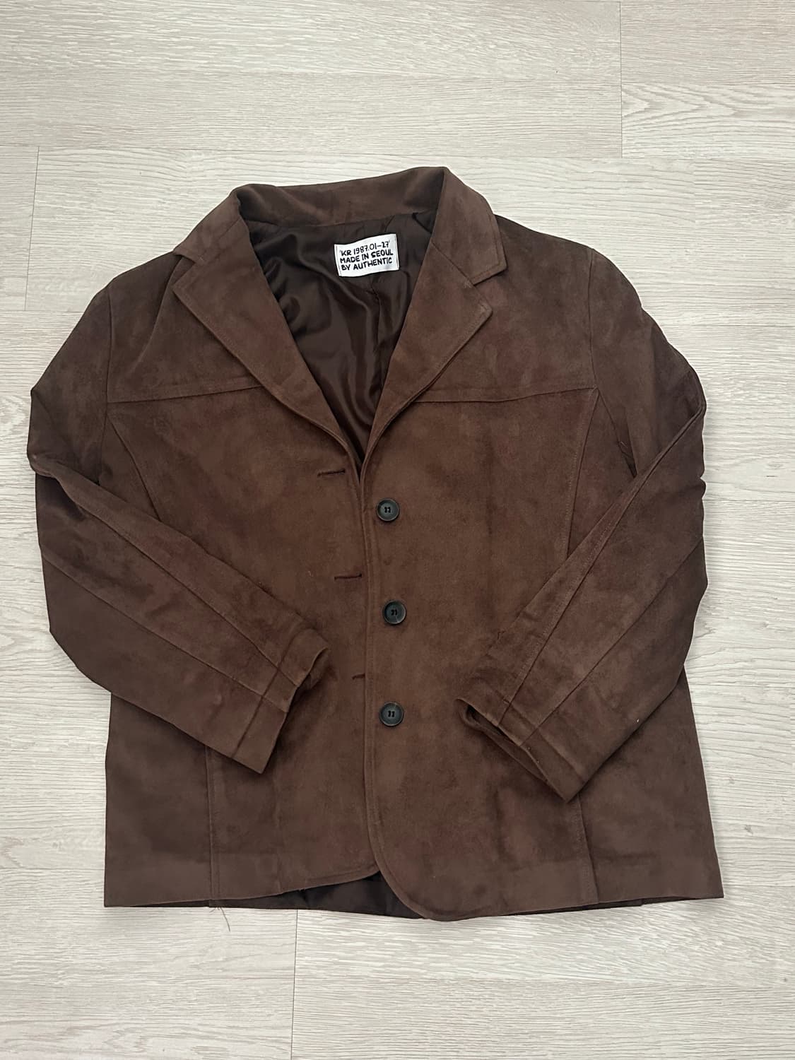 Vintage 갈색 벨벳자켓 상품이미지2