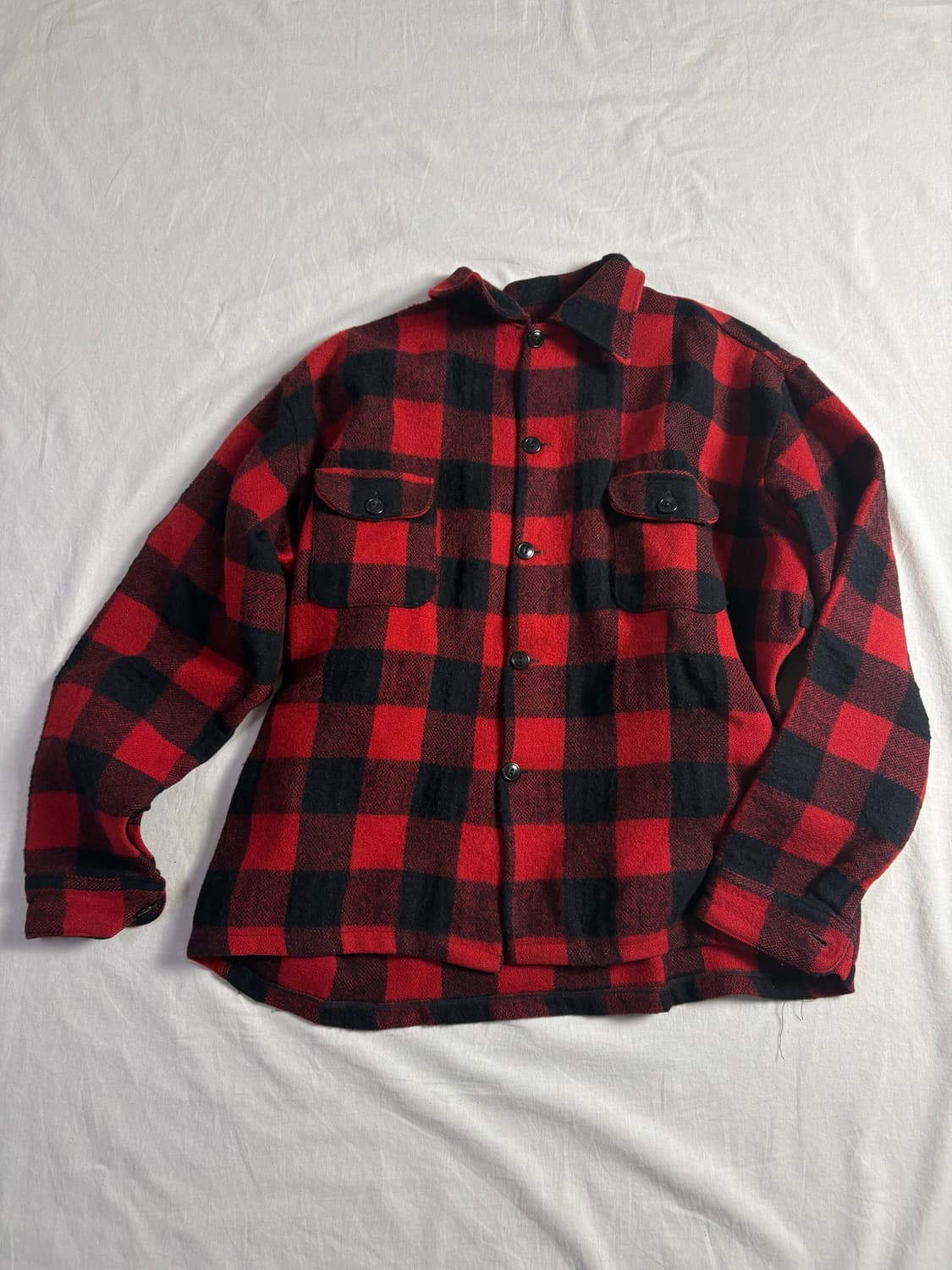 80s 버팔로 체크 셔츠 자켓 2XL 상품이미지1