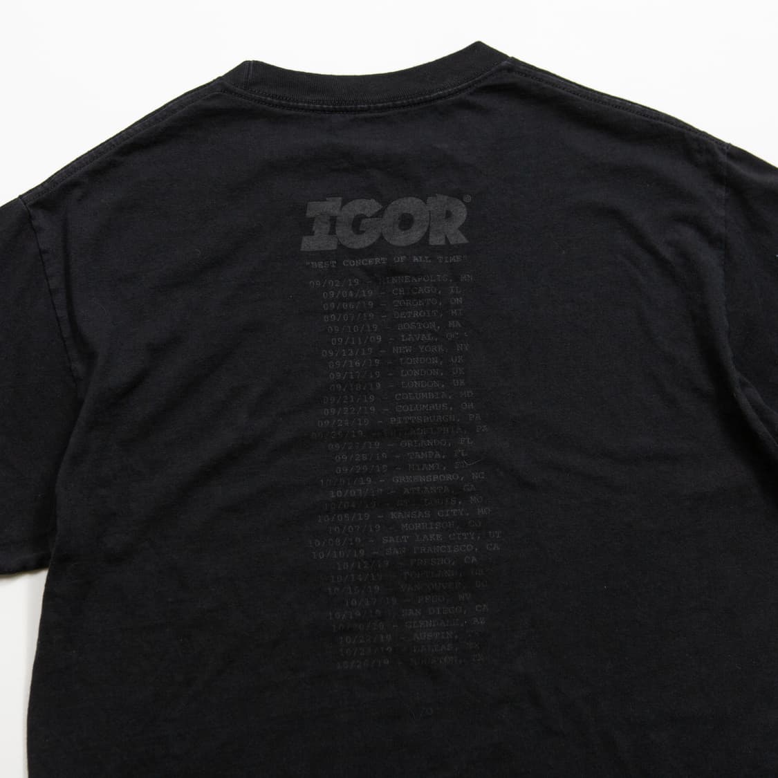 2019 IGOR 투어 머천 티 블랙 상품이미지7