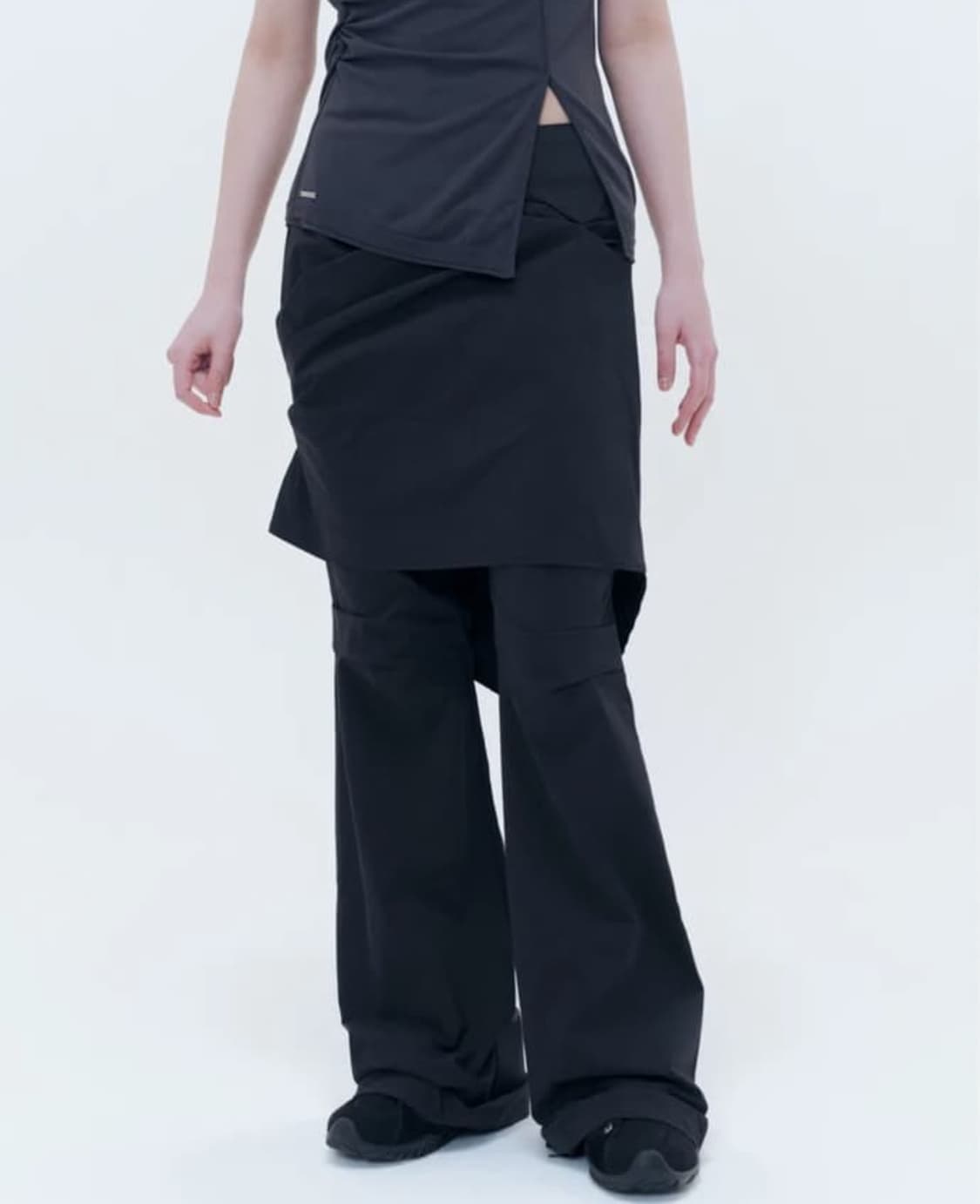 미세키서울 Draped midi skirt pants SET 1사이즈 상품이미지1