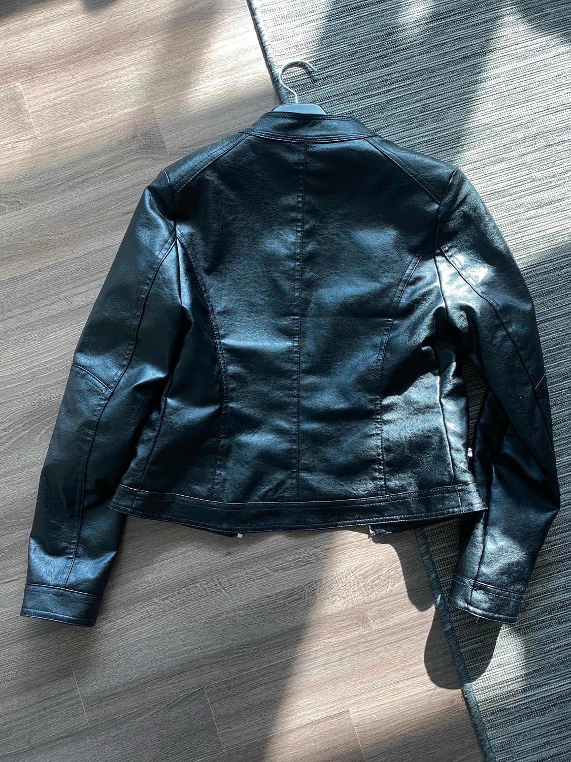 슬림 레더 자켓 상품이미지2