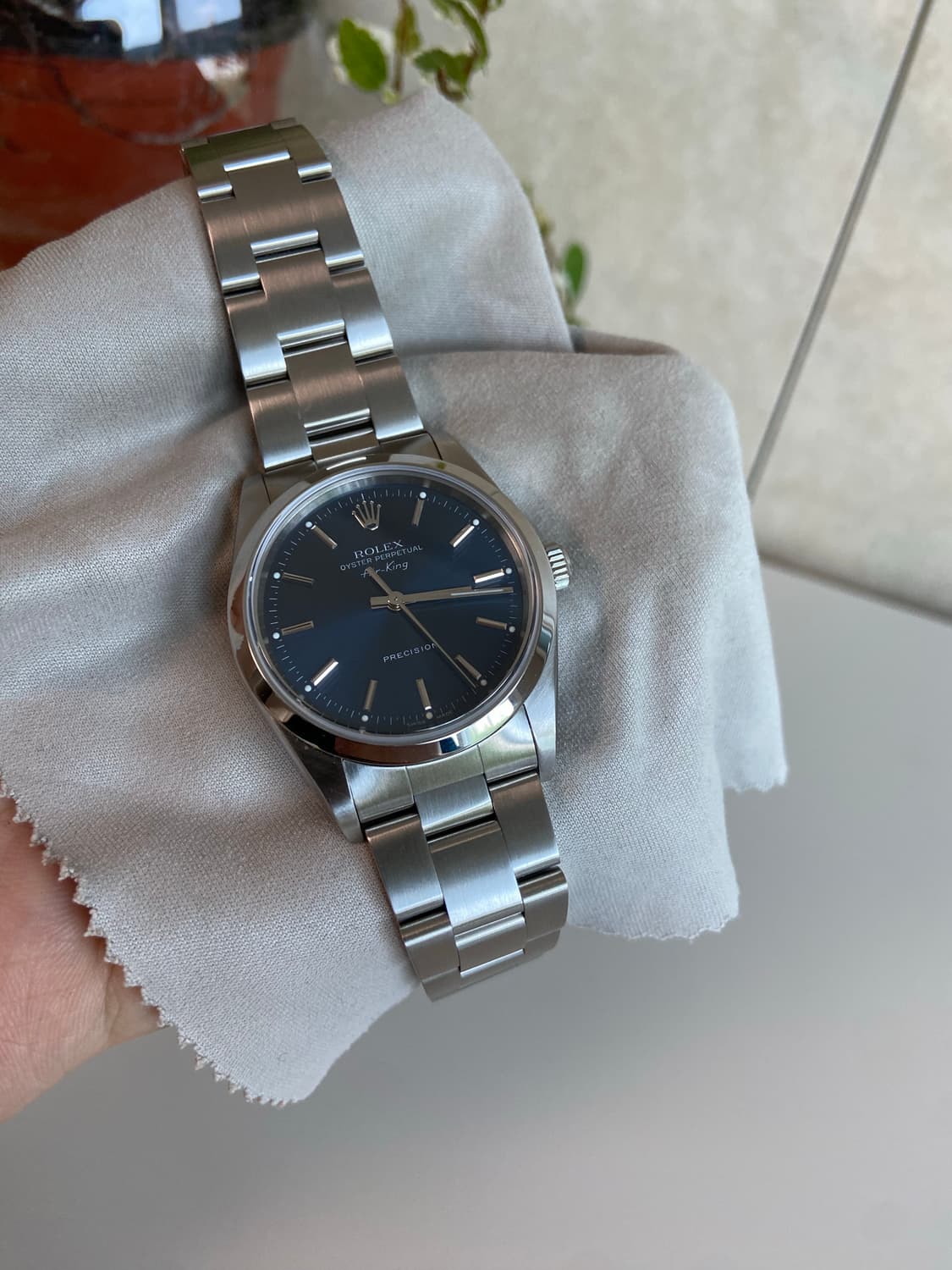 롤렉스 ROLEX 에어킹 14000M 블루 다이얼 34mm 상품이미지2