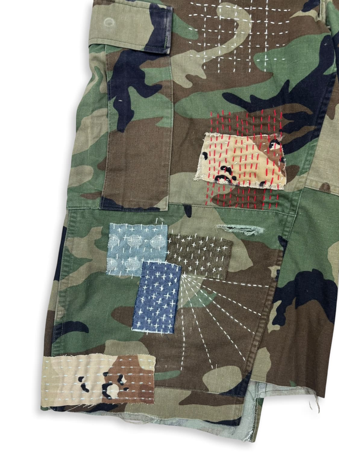 BDU Distressed Boro Sashiko Bermuda 상품이미지4