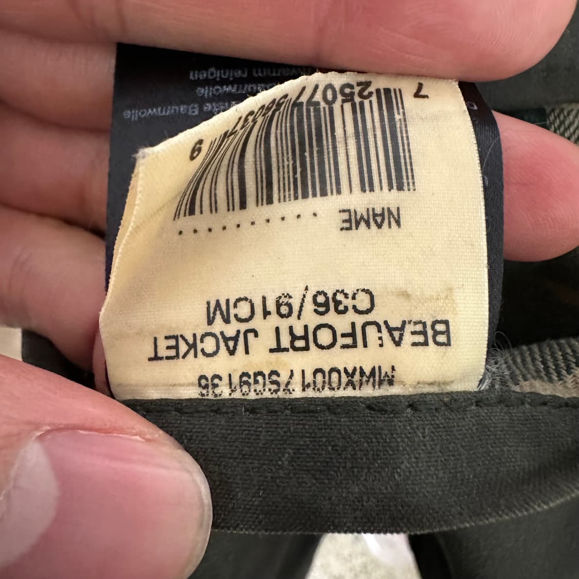 바버 뷰포트 왁스 자켓 ‘세이지’ 상품이미지9