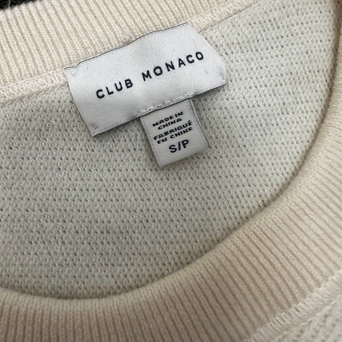 클럽모나코 울 니트 아이보리 긴팔 S 상품이미지3