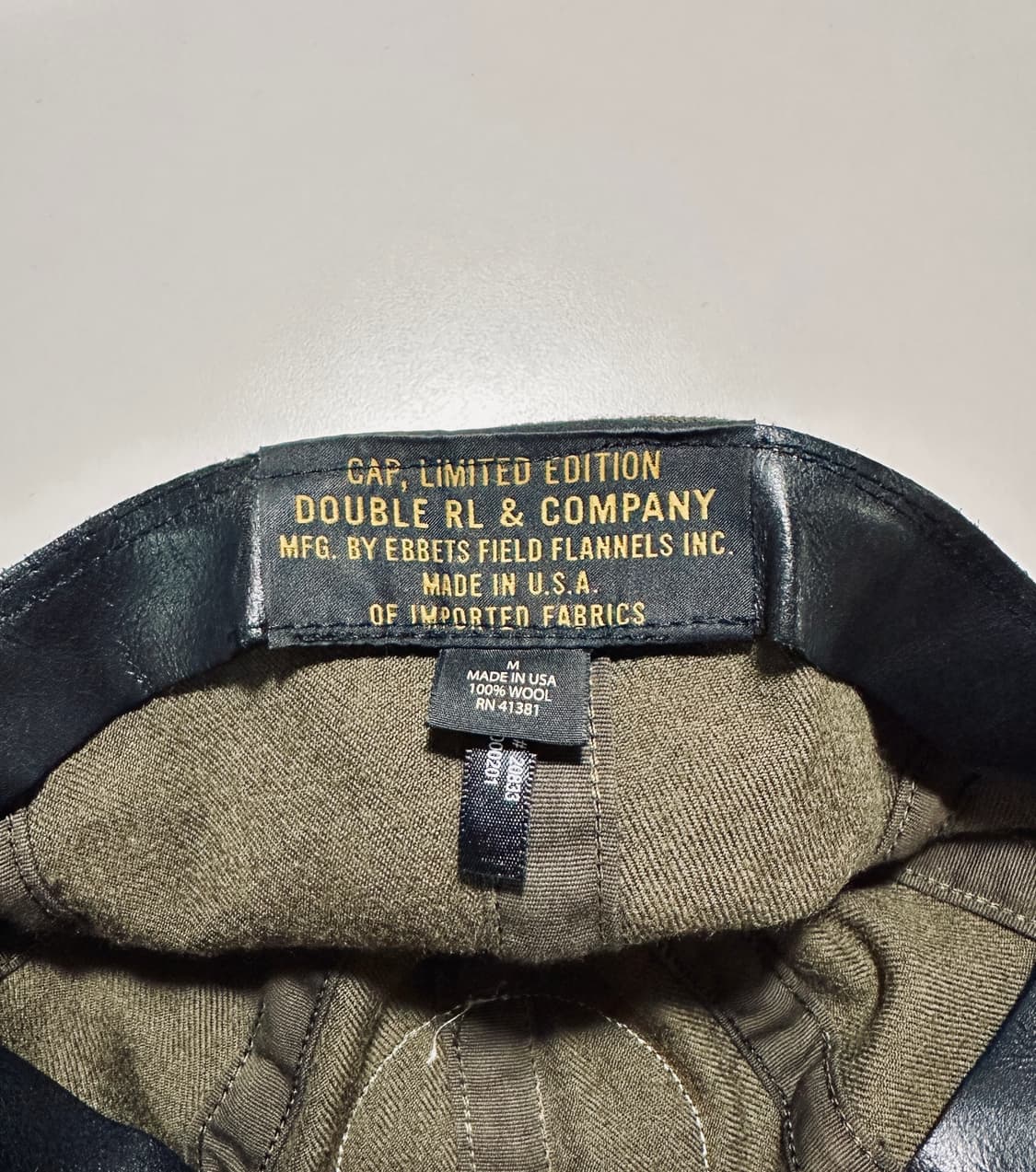 RRL 더블알엘 X 이벳필드 리미티드 에디션 중사 볼캡 M사이즈 신품 올 상품이미지3
