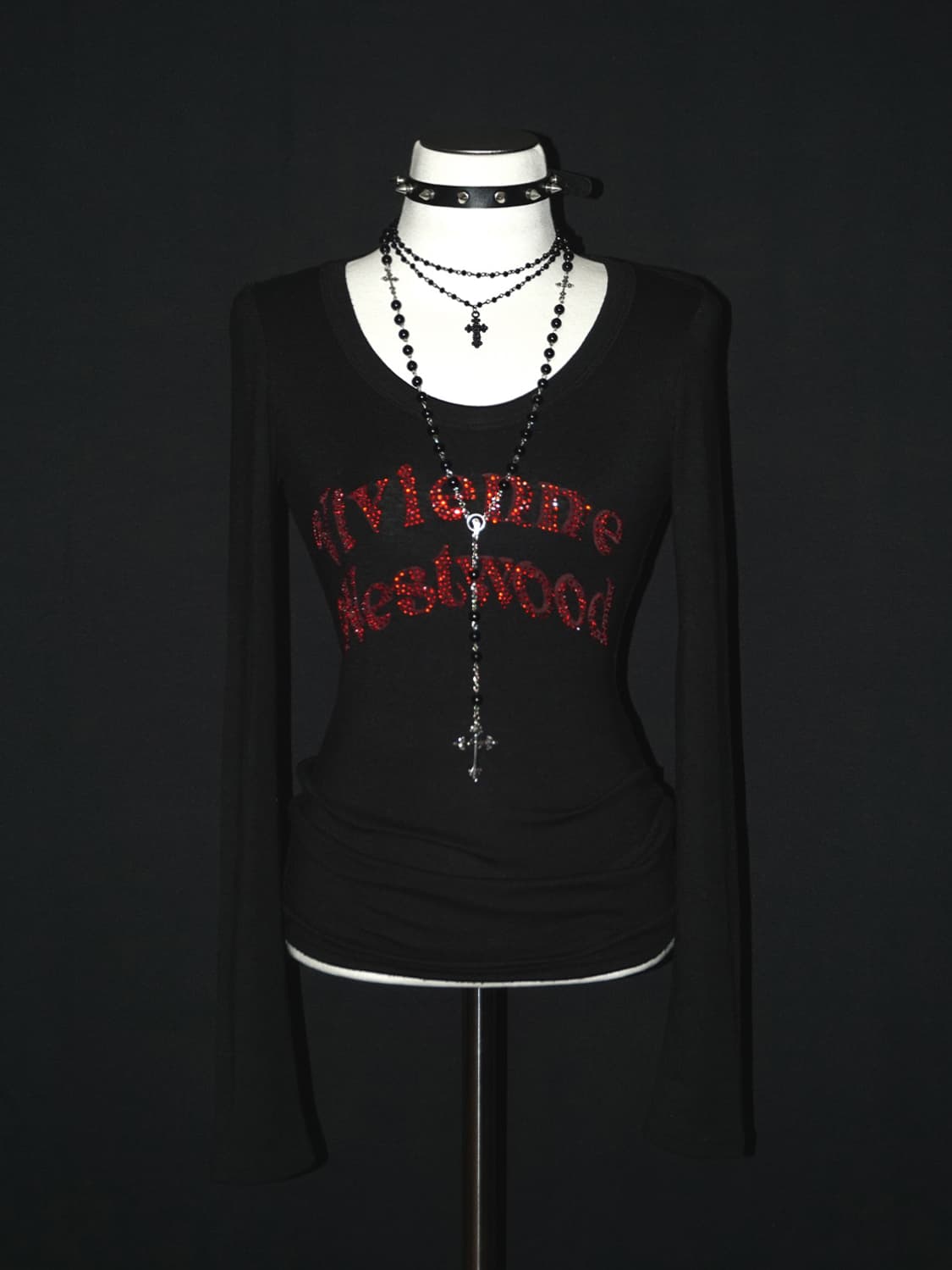 vivienne rhinestone custom t  상품이미지1