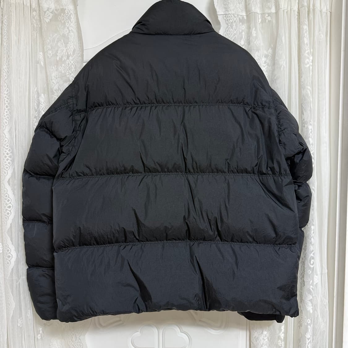 [L] 스톤아일랜드 크링클랩스 논후드 패딩 블랙 25fw 상품이미지8