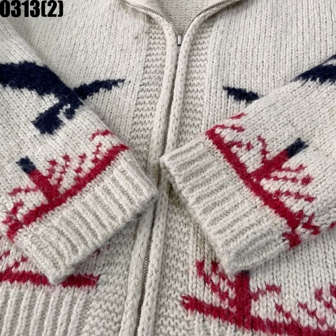 빈티지 니트집업 상품이미지4
