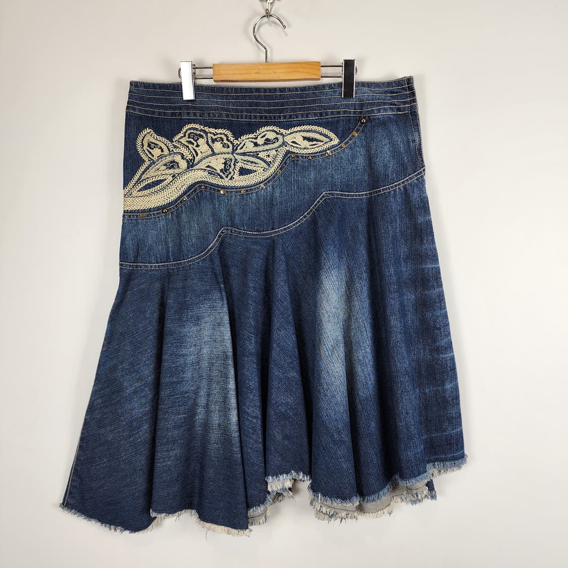 웨스턴 데님 스커트 상품이미지1