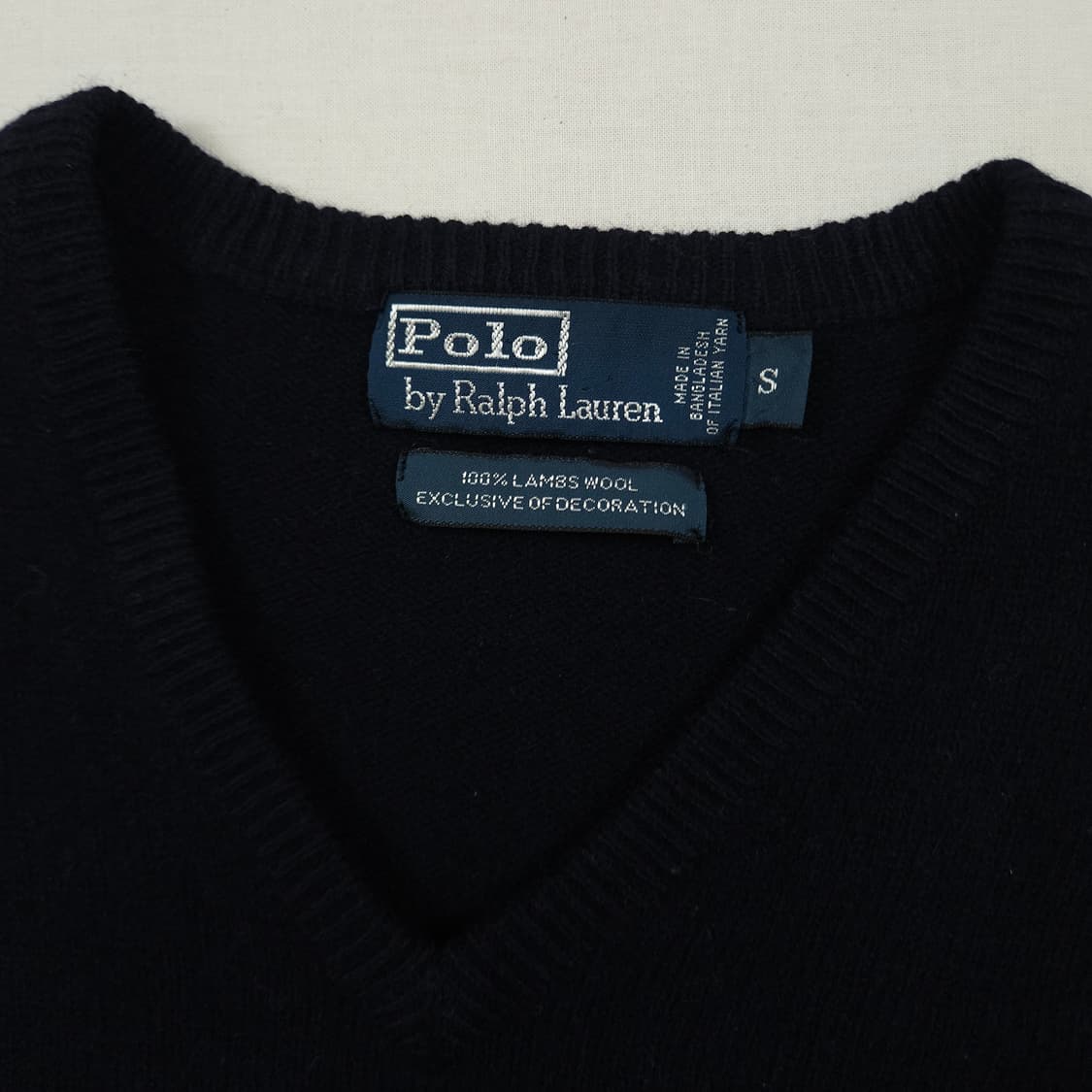 S(90) 폴로 랄프로렌 램스울 니트 네이비 상품이미지4