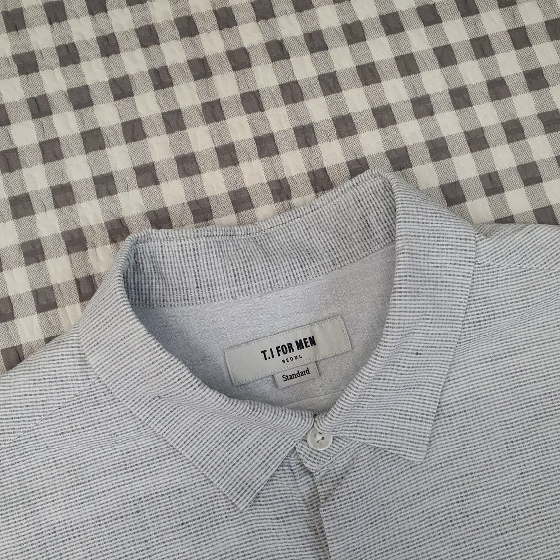 티아이포맨 시어스커 긴소매 셔츠 남자95 상품이미지2