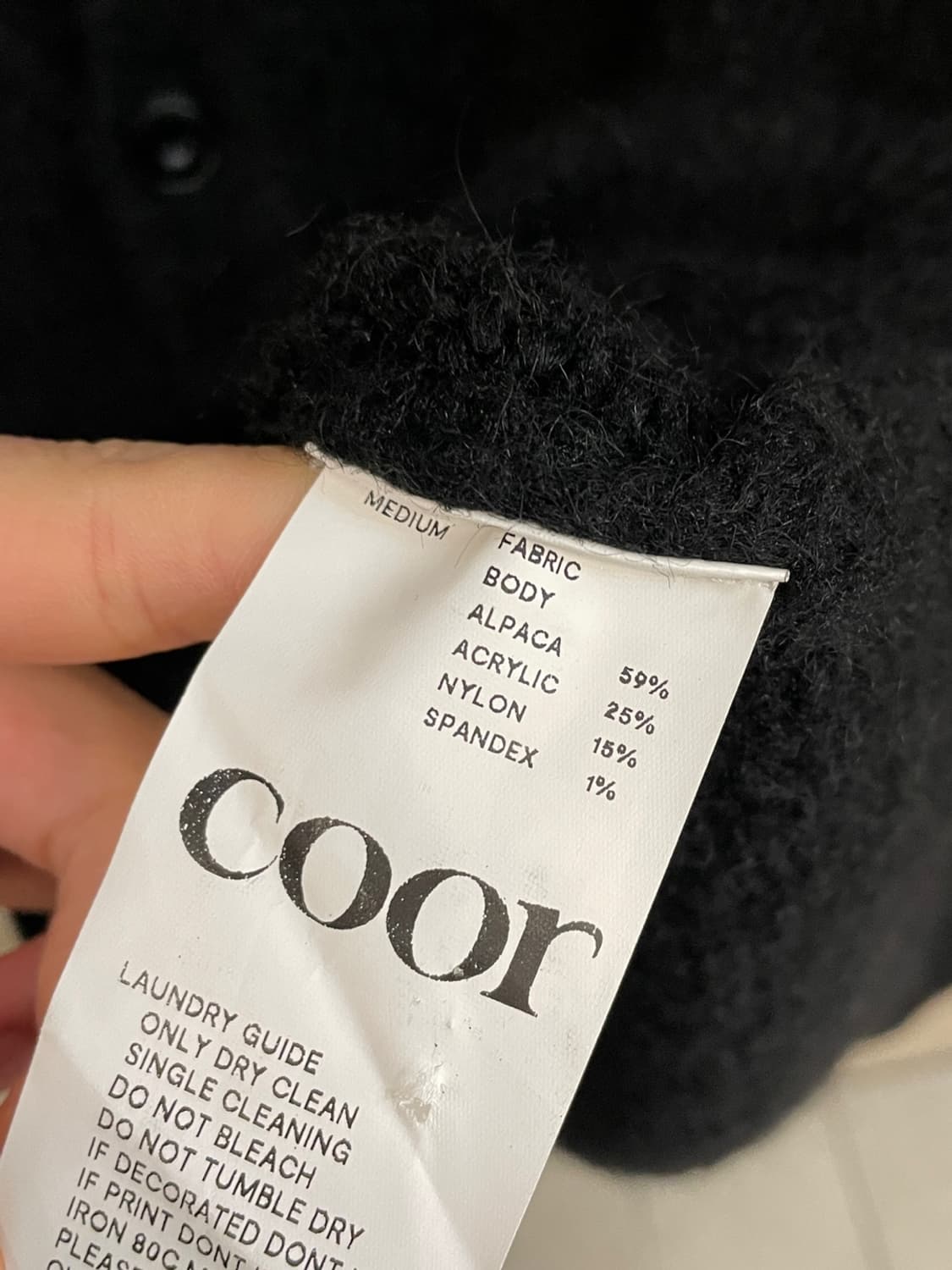 쿠어 알파카 가디건 상품이미지6