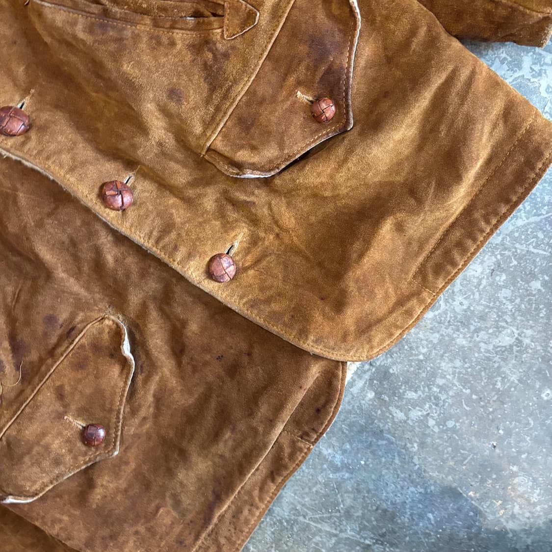 80년대 미국 쇼트 웨스턴 스웨이드 랜처 자켓 상품이미지6