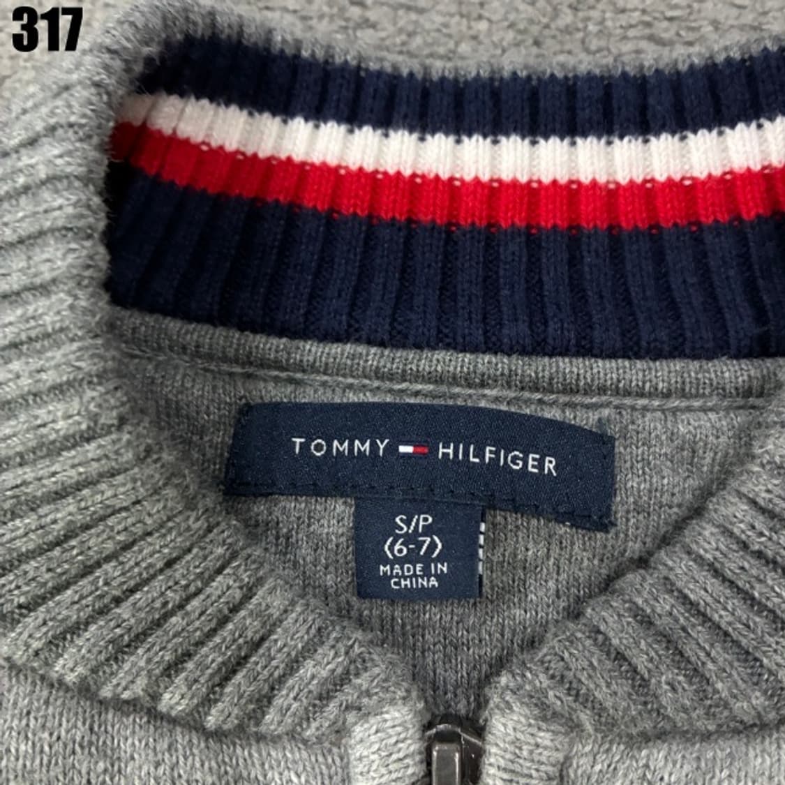 타미힐피거 아동용 그레이 집업 상품이미지2