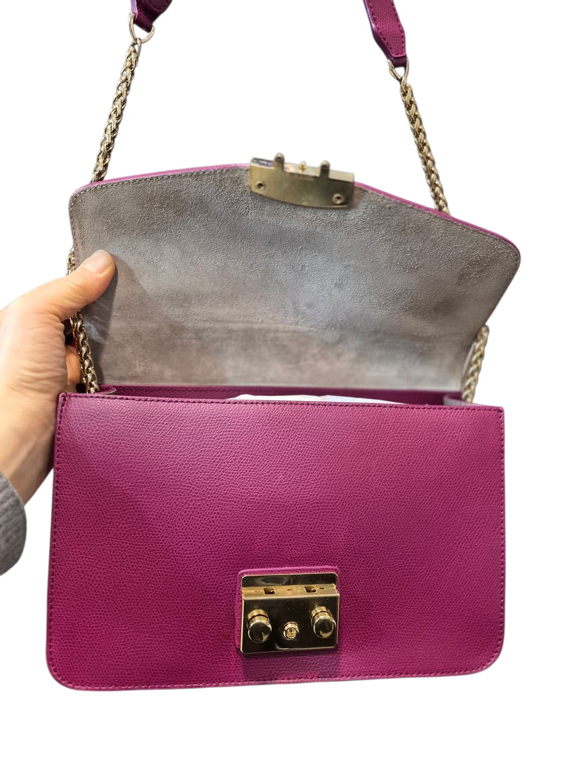 훌라 체인 크로스백 핑크 상품이미지5