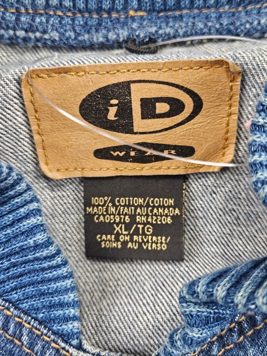 ID WEAR 코튼 데님 바시티 자켓 ( XL ) / 11581 상품이미지9