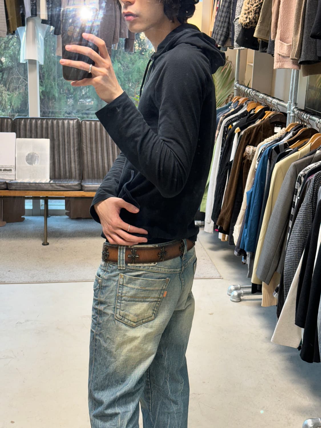 빈티지 레더 벨트 상품이미지4