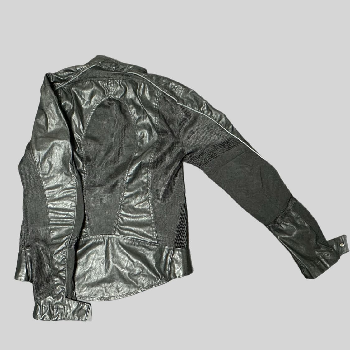 락시크 펑크 페이크 레더 자켓 상품이미지3