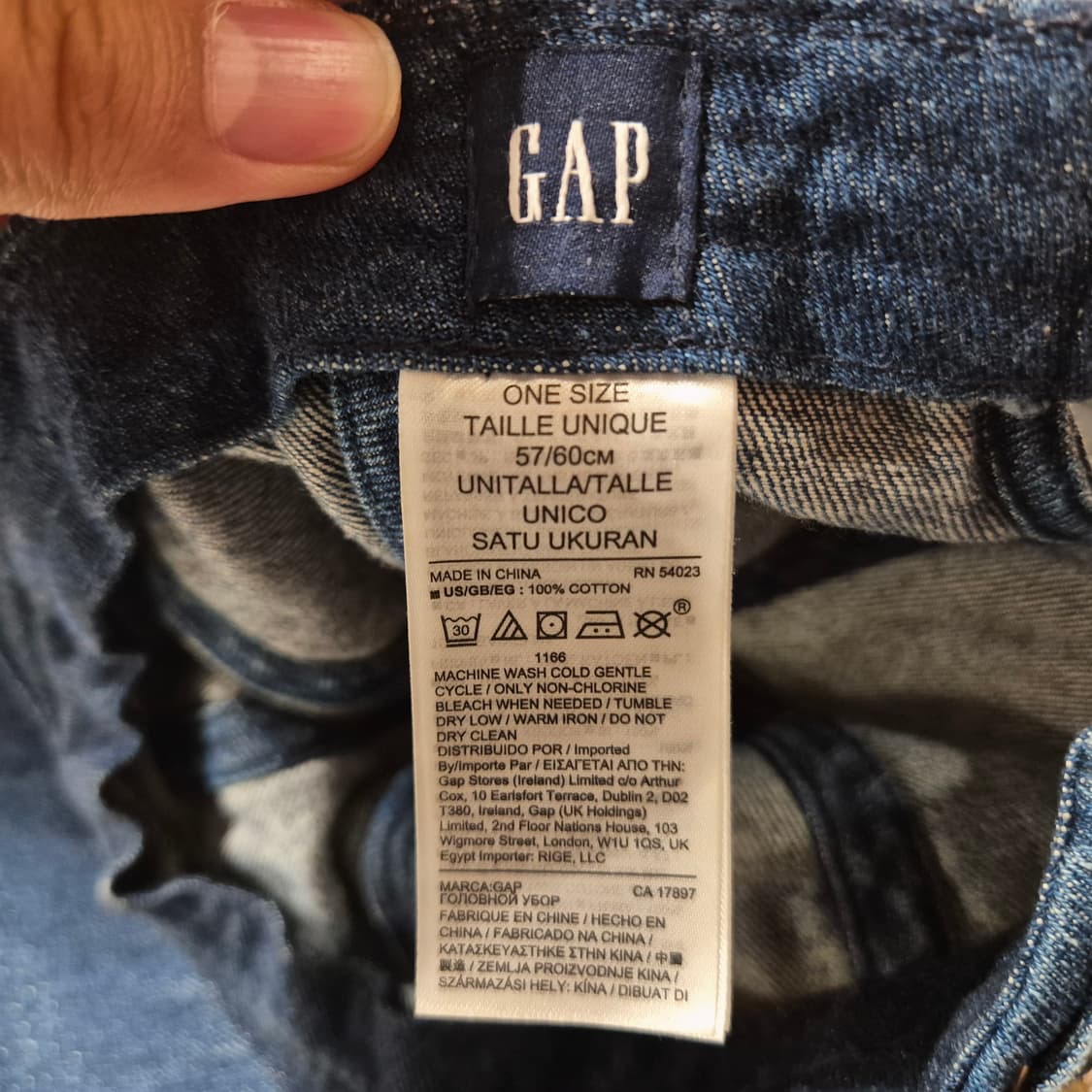 GAP 갭 데님 볼캡 상품이미지4