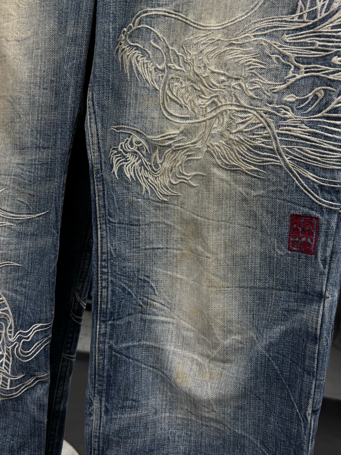 카라쿠리 타마시 오리엔탈 드래곤 데님팬츠 상품이미지6