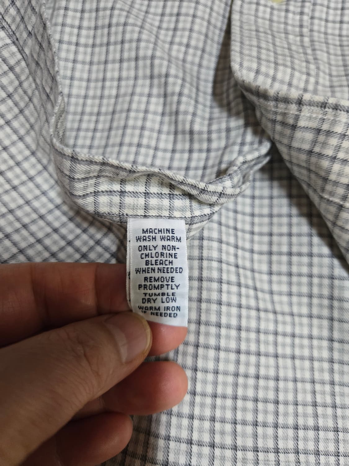 폴로 랄프로렌 남성 커스텀핏 체크 셔츠(L사이즈) 상품이미지8