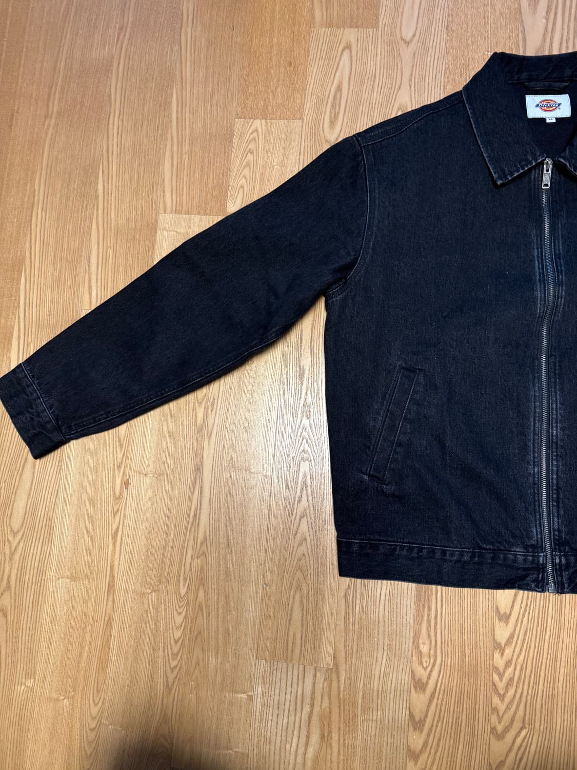 디키즈 웨이브 로고 데님 재킷 검정 XL  상품이미지4