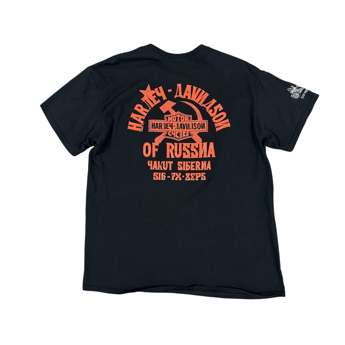 빈티지 Harley Davidson 할리데이비슨 러시아 티셔츠 상품이미지2