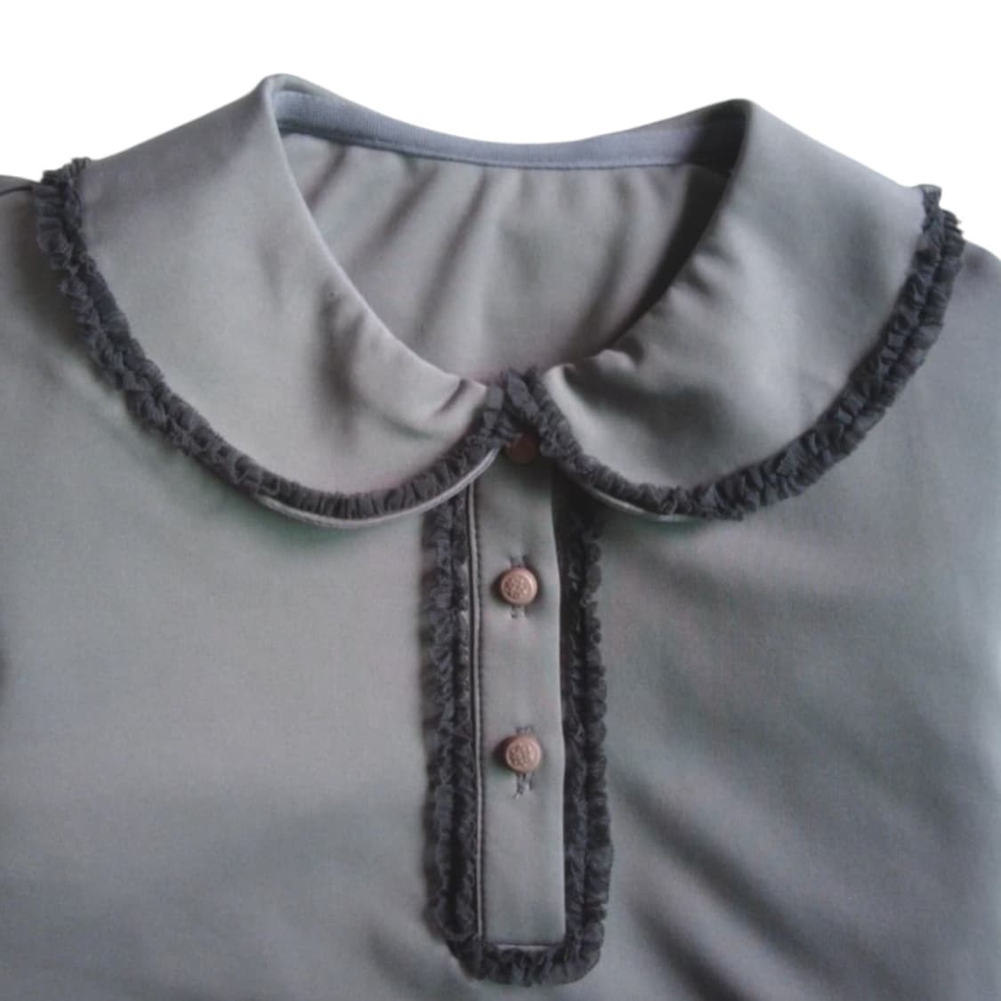 Vintage mute purple blouse 상품이미지3