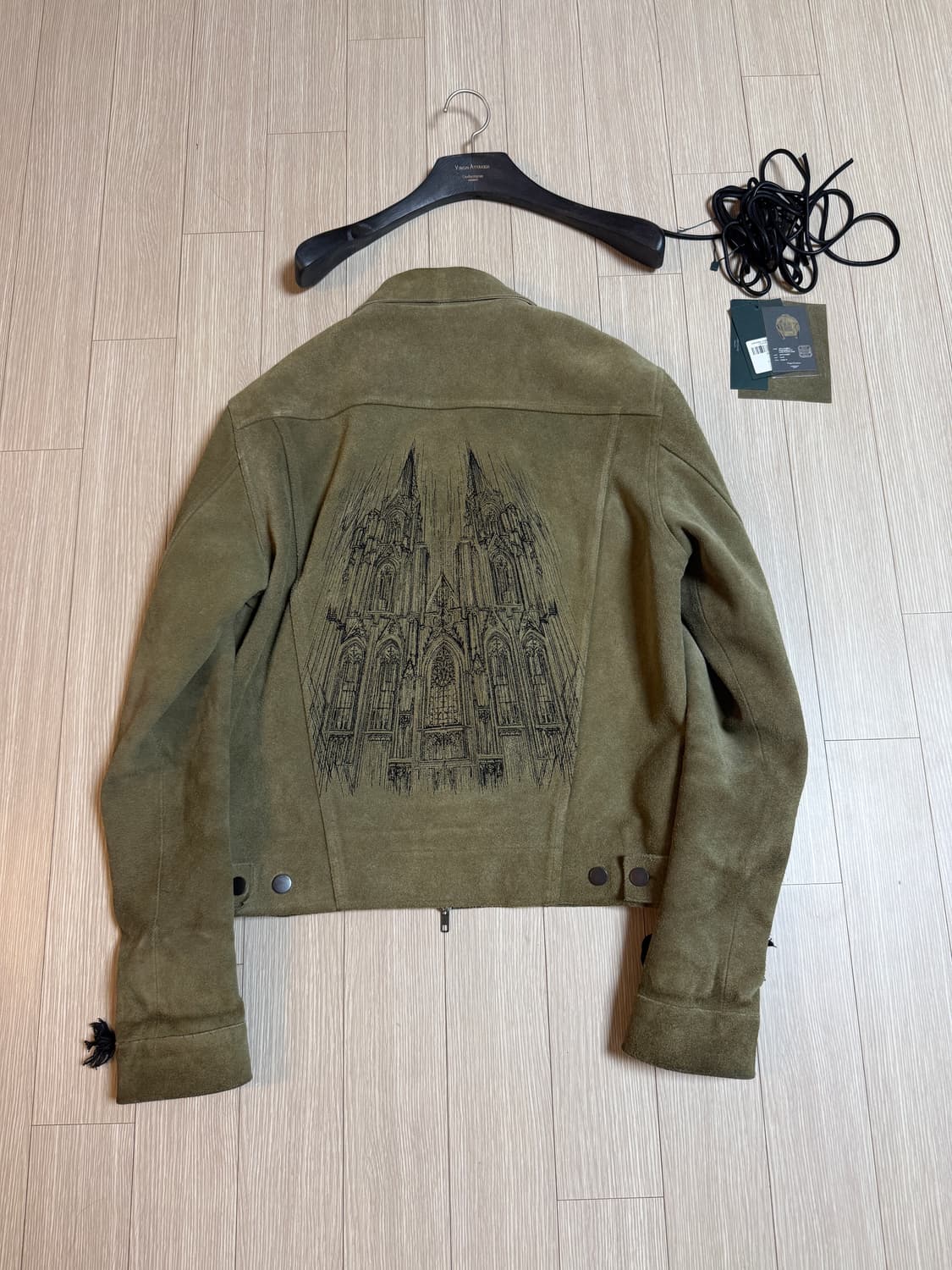 언더마이카 대성당 올리브 스웨이드 자켓 풀구성 상품이미지1