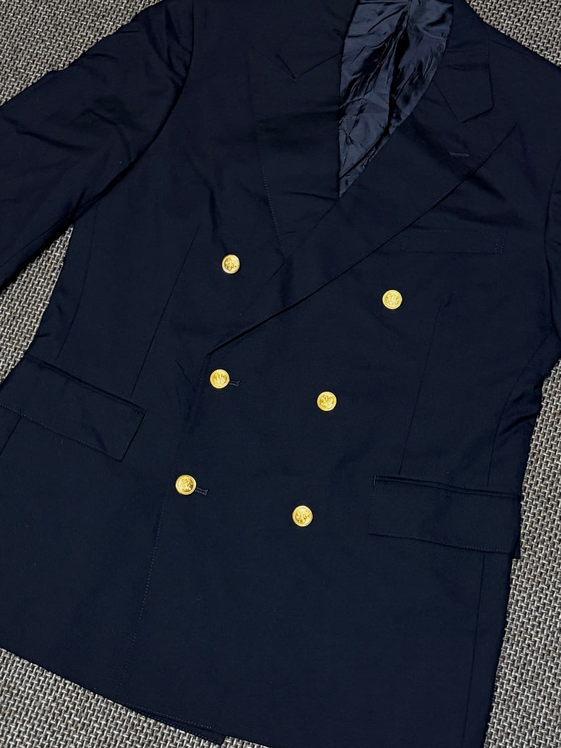 제이프레스 japan made 금장 더블 브레스티드 자켓 상품이미지4