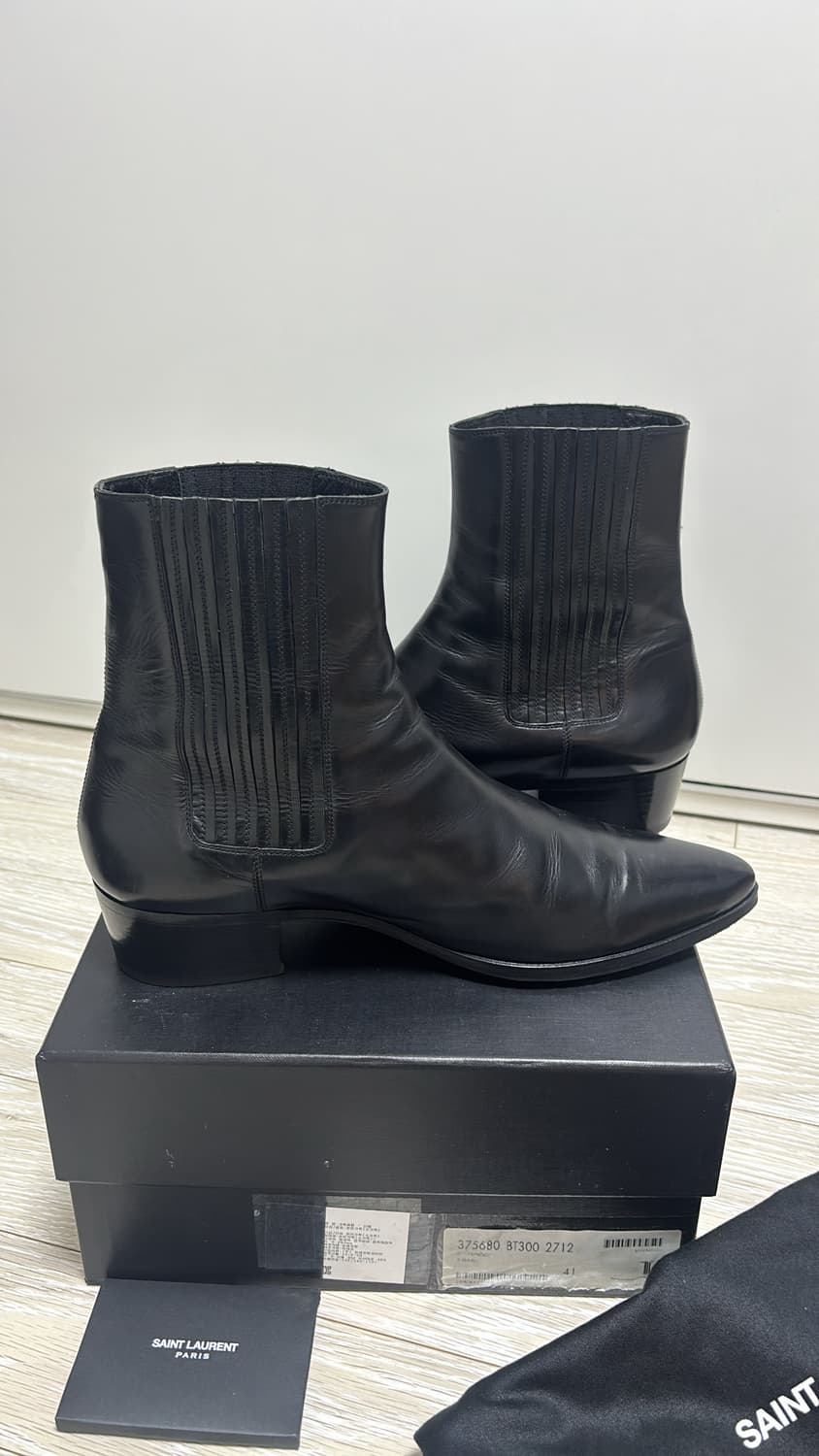 생로랑 15fw 에디슬리먼 와이어트 트리플 지퍼 첼시 부츠 상품이미지3