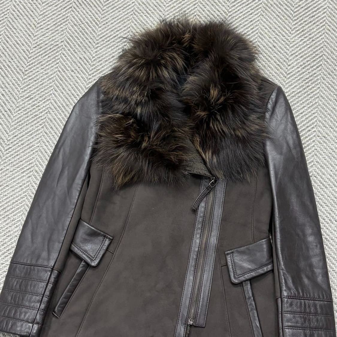 아르덴미즈 리얼퍼 레더 코트 v1963 상품이미지3